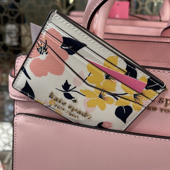 Kate Spade Staci Lily Blooms Small Card Hoder - Picture 10 of 16